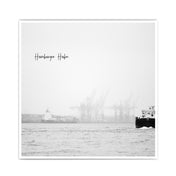 Nebel am Hafen - Hamburg Poster