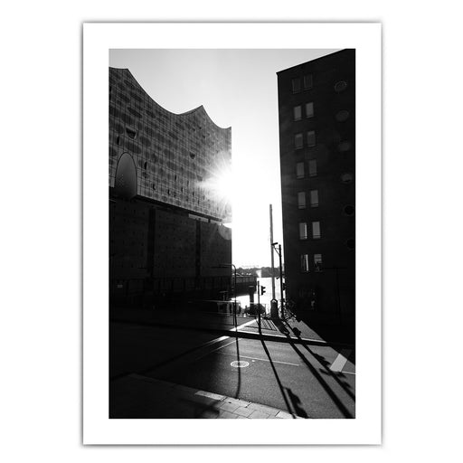 Street Sun Elbphilharmonie - Hamburg Poster