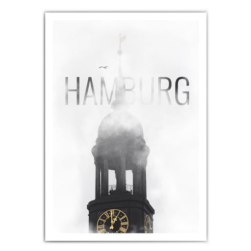 Hamburg Nebel Michel Poster