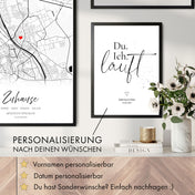 Du. Ich. Läuft Poster Personalisiert