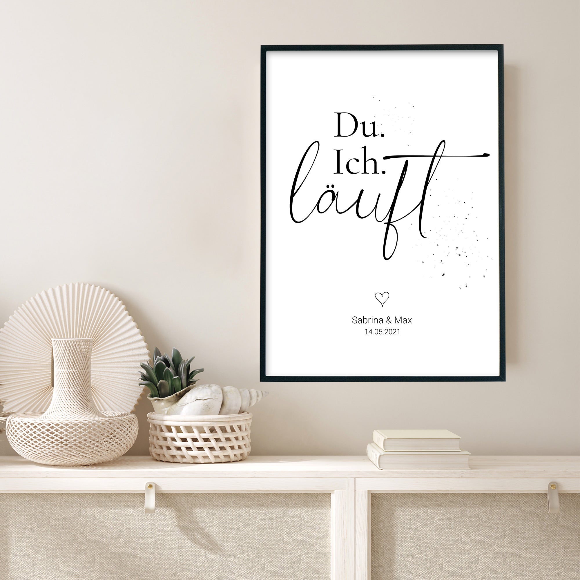 Du. Ich. Läuft Poster Personalisiert