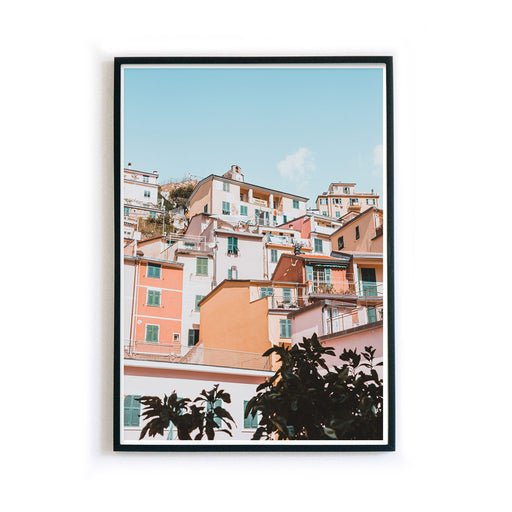 Pastellfarben Häuser #2 - Italien Poster
