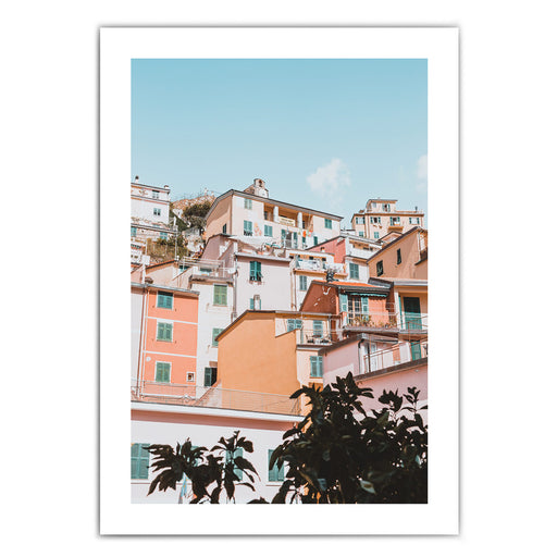 Pastellfarben Häuser #2 - Italien Poster