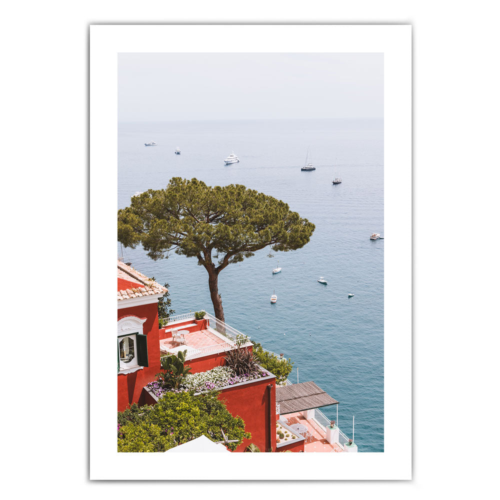 Baum am Meer  - Italien Wandbild