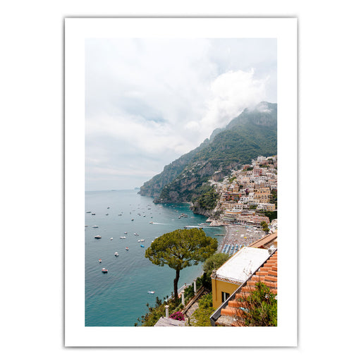 Blick auf  Positano  - Italien Poster