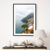 Blick auf  Positano  - Italien Poster