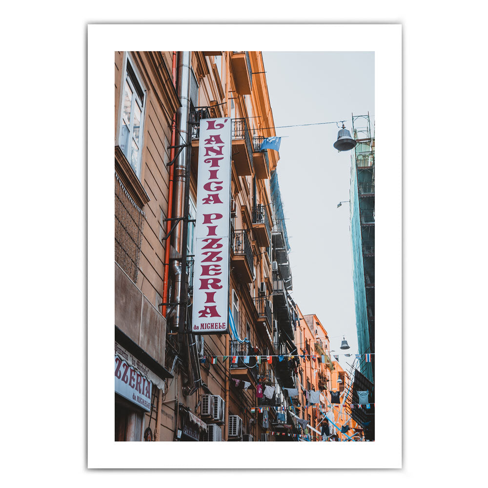 Pizza in Neapel  - Italien Poster