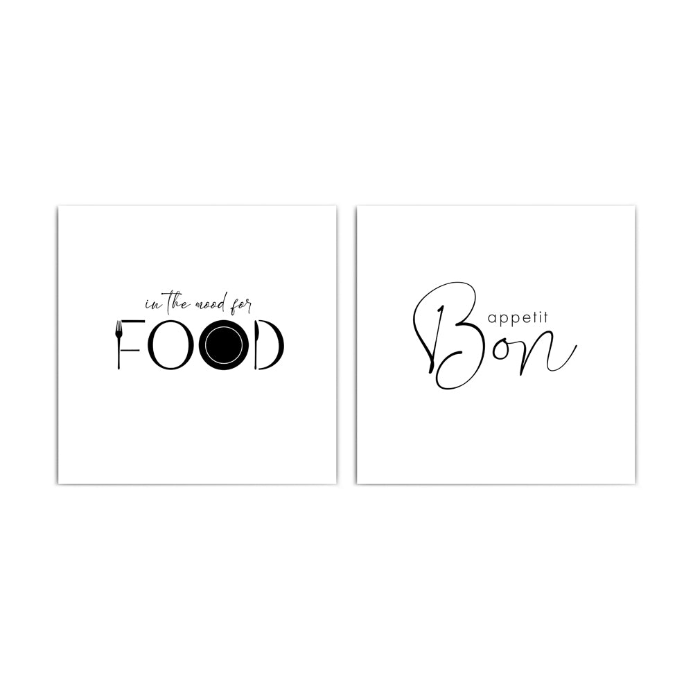 Food Mood & Bon Appetit - Küchen Poster