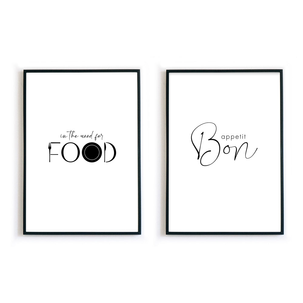 Food Mood & Bon Appetit - Küchen Poster