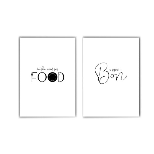 Food Mood & Bon Appetit - Küchen Poster