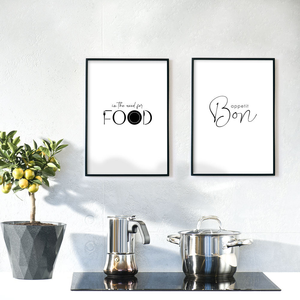 Food Mood & Bon Appetit - Küchen Poster