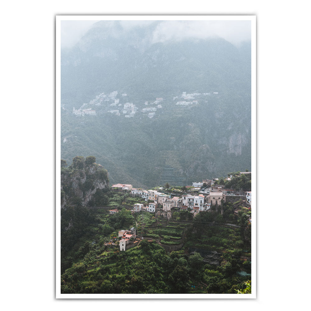 Berg Häuser - Italien Poster