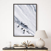 Kunst im Schnee - Natur Poster