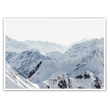 Berg Skyline Quer - Winter Natur Poster