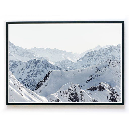 Berg Skyline Quer - Winter Natur Poster