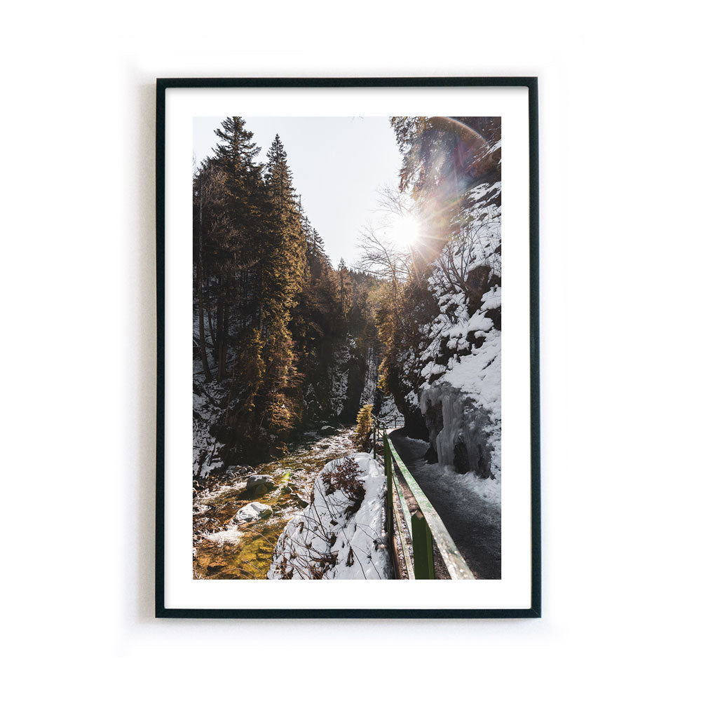 Weg am Fluss  - Natur Poster