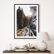 Weg am Fluss  - Natur Poster