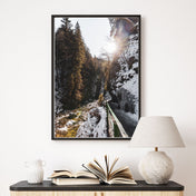 Weg am Fluss  - Natur Poster