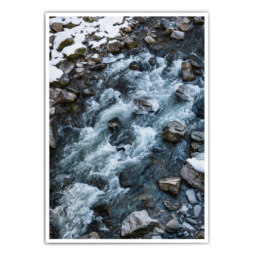 Fluss im Winter - Natur Poster