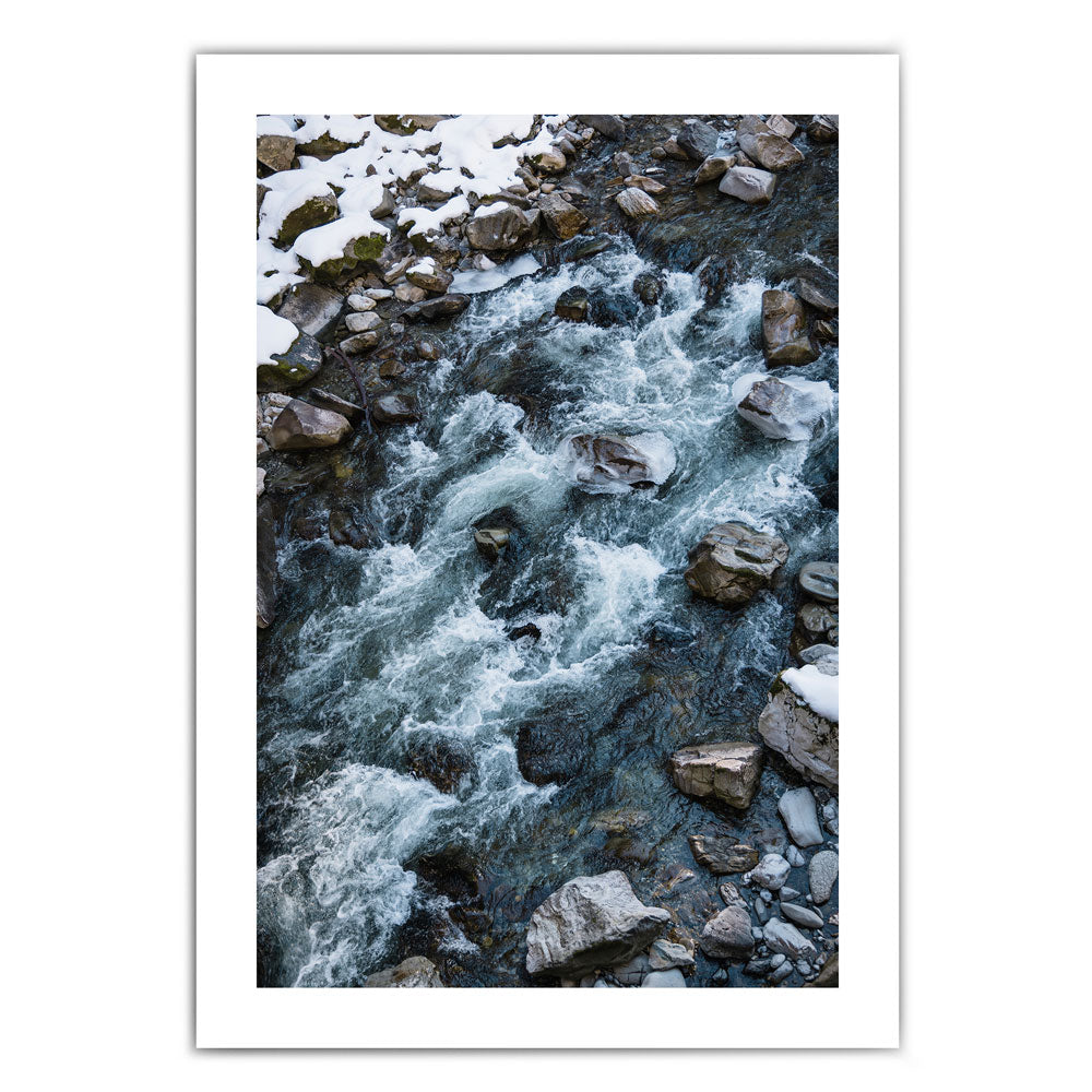 Fluss im Winter - Natur Poster