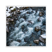 Fluss im Winter - Natur Poster