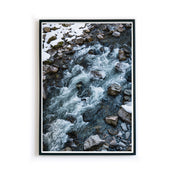 Fluss im Winter - Natur Poster