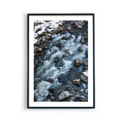 Fluss im Winter - Natur Poster