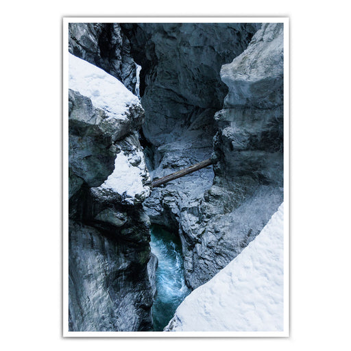 Schlucht Fluss  - Winter Natur Bild