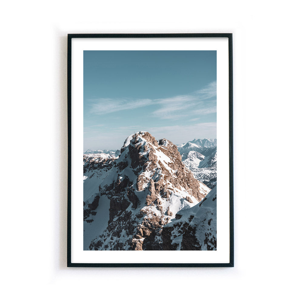 Retro Winter Berg - Natur Bild