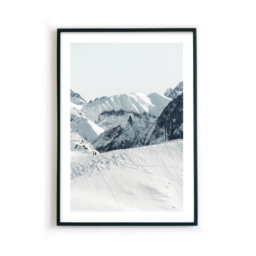 Winterwanderung am Bergkamm - Natur Poster
