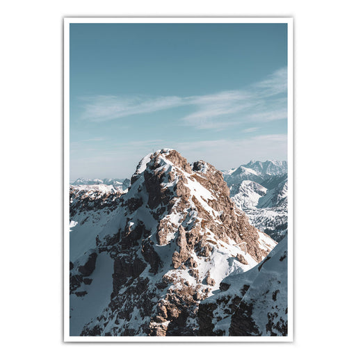Retro Winter Berg - Natur Bild