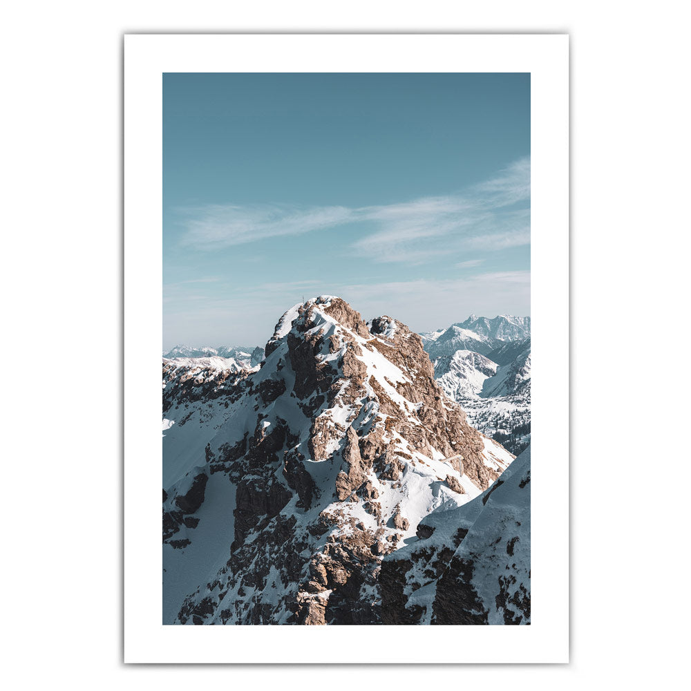 Retro Winter Berg - Natur Bild