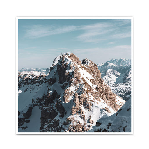 Retro Winter Berg - Natur Bild