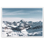Blick über die Berg - Natur Winter Bild