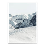 Winterwanderung am Bergkamm - Natur Poster