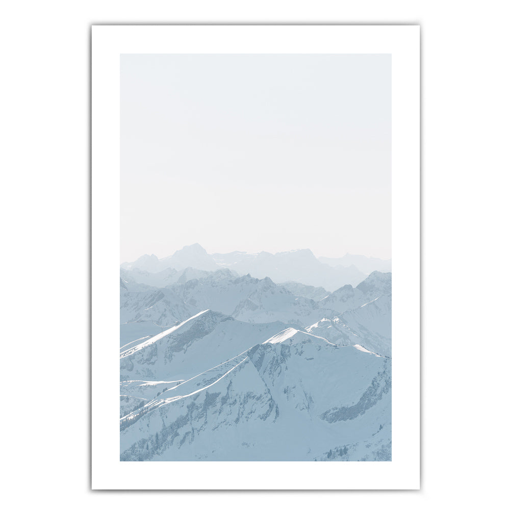 Sanfte Winter Berge - Natur Poster