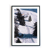 Weg zur Hütte  - Winter Natur Poster