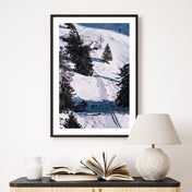 Weg zur Hütte  - Winter Natur Poster