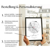 Zuhause Rund Poster - Einzugsgeschenk