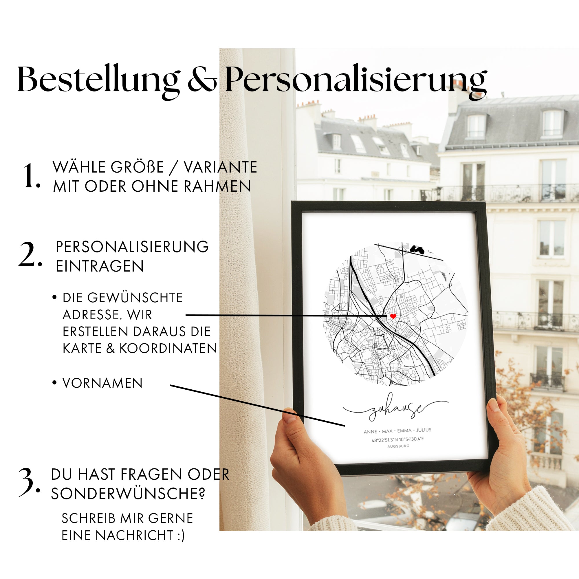 Zuhause Rund Poster - Einzugsgeschenk
