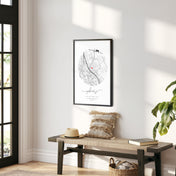 Zuhause Rund Poster - Einzugsgeschenk