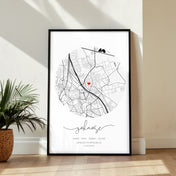 Zuhause Rund Poster - Einzugsgeschenk