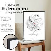 Zuhause Rund Poster - Einzugsgeschenk