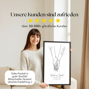 Hände zum Jahrestag Personalisiert