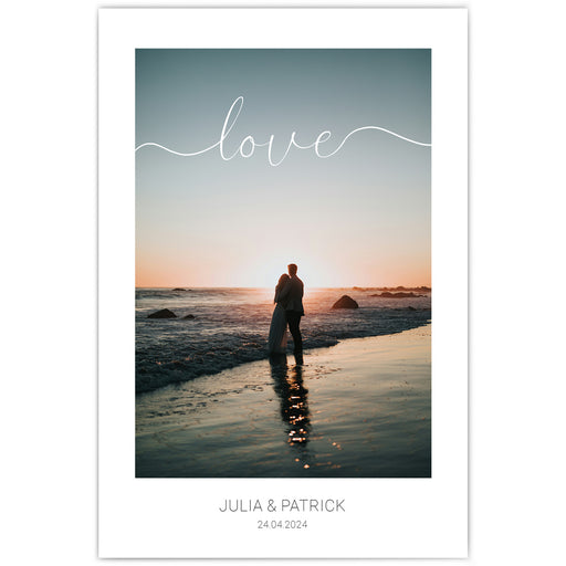 Love Bild mit Foto Personalisiert - Geschenk