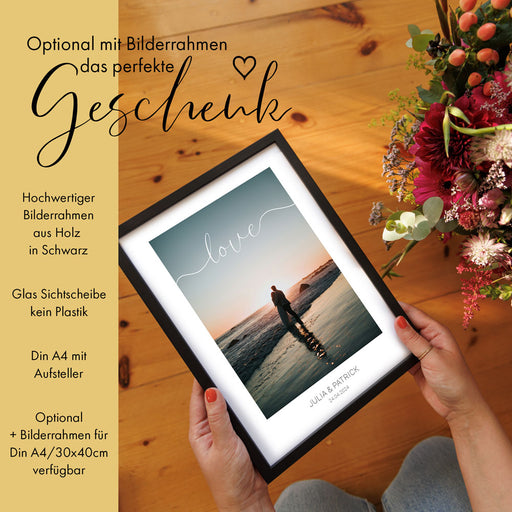 Love Bild mit Foto Personalisiert - Geschenk