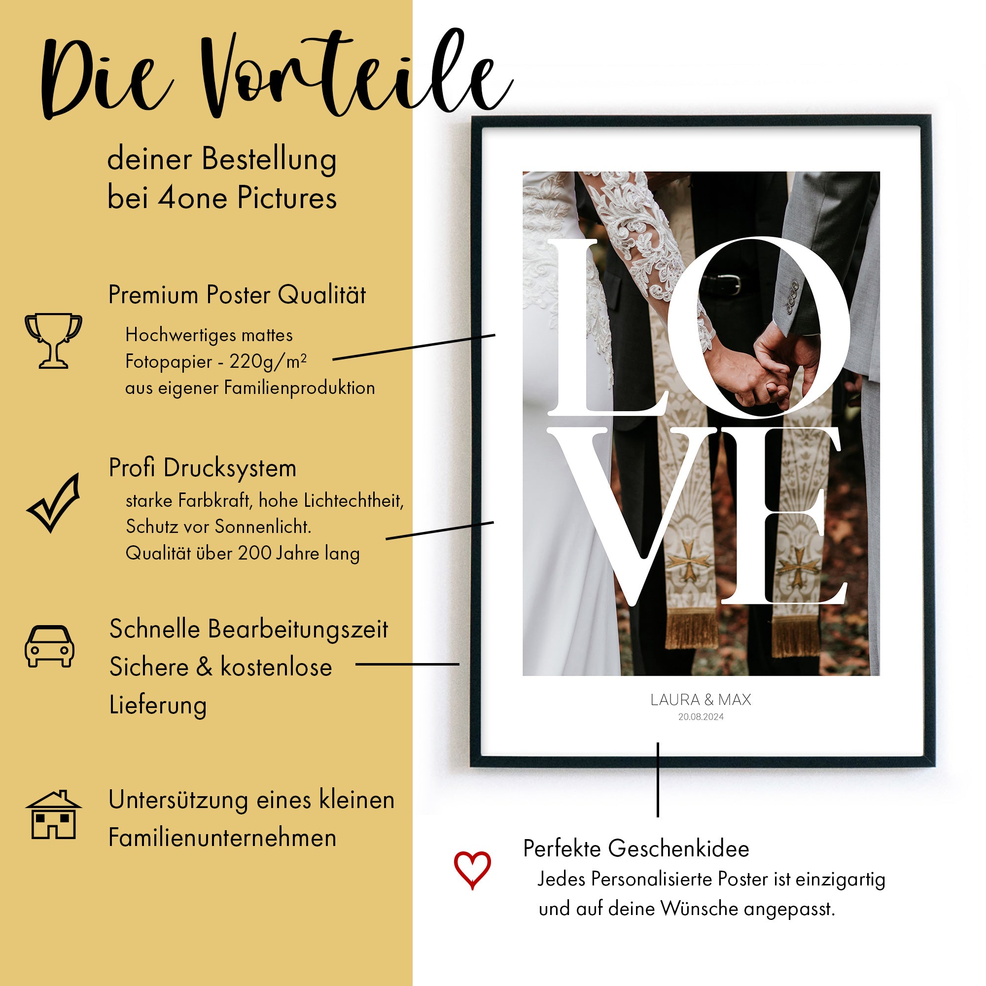 Personalisiertes Love Bild mit Foto