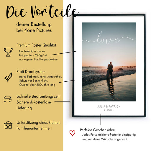 Love Bild mit Foto Personalisiert - Geschenk