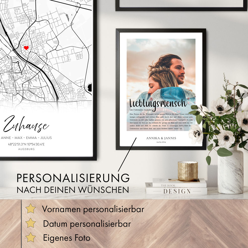 Definition Lieblingsmensch mit Foto Personalisiert