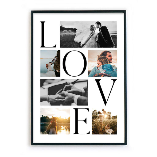 LOVE Foto Collage Personalisiert